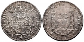 Charles III (1759-1788). 8 reales. 1770. México. MF. (Cal-912). Ag. 24,78 g. Cleaned rust. Choice VF. Est...180,00. 


SPANISH DESCRIPTION: Carlos ...