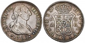 Charles III (1759-1788). 8 reales. 1788. Sevilla. C. (Cal-1239). Ag. 26,70 g. The only year with this assayer. Tone. Rare. VF. Est...550,00. 


SPA...