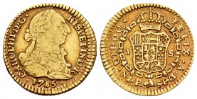 Charles III (1759-1788). 1 escudo. 1785. Popayán. SF. (Cal-1430). Au. 3,32 g. Scarce. Almost VF. Est...200,00. 


SPANISH DESCRIPTION: Carlos III (...