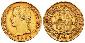 Joseph Napoleon (1808-1814). 80 reales. 1811. Madrid. AI. (Cal-49). Au. 6,70 g. Diademed bust. Rare. Choice VF. Est...600,00. 


SPANISH DESCRIPTIO...