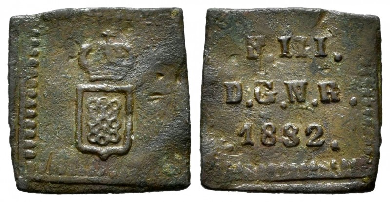 Ferdinand VII (1808-1833). 1/2 maravedí. 1832. Pamplona. (Cal-30). (Ros-4.11.36)...