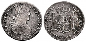Ferdinand VII (1808-1833). 1 real. 1813. México. TH. (Cal-607). Ag. 3,25 g. Imaginary bust. Almost VF. Est...50,00. 


SPANISH DESCRIPTION: Fernand...
