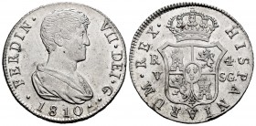 Ferdinand VII (1808-1833). 4 reales. 1810. Valencia. SG. (Cal-1143). Ag. 13,43 g. Minor scratches. XF. Est...200,00. 


SPANISH DESCRIPTION: Fernan...