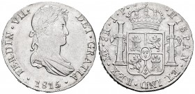 Ferdinand VII (1808-1833). 8 reales. 1815. Lima. JP. (Cal-1248). Ag. 26,84 g. Attractive. Almost XF. Est...120,00. 


SPANISH DESCRIPTION: Fernando...