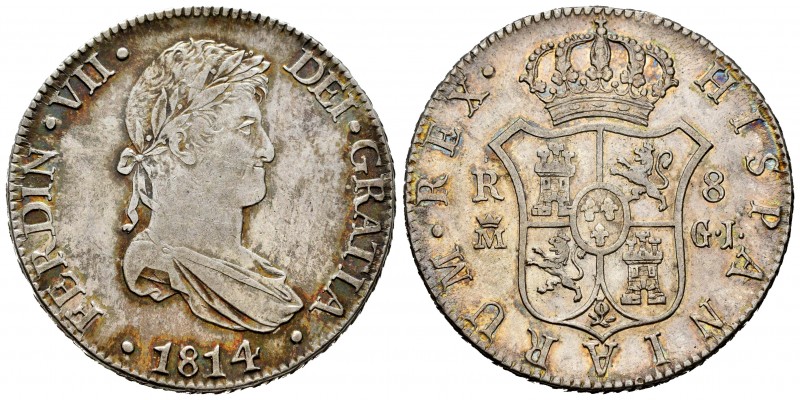 Ferdinand VII (1808-1833). 8 reales. 1814. Madrid. GJ. (Cal-1268). Ag. 27,01 g. ...