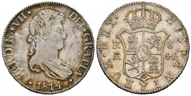 Ferdinand VII (1808-1833). 8 reales. 1814. Madrid. GJ. (Cal-1268). Ag. 27,01 g. Tone. Scarce. Almost XF. Est...450,00. 


SPANISH DESCRIPTION: Fern...