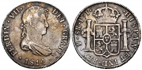 Ferdinand VII (1808-1833). 8 reales. 1814. Potosí. JP. (Cal-1378). Ag. 26,85 g. Almost VF/VF. Est...90,00. 


SPANISH DESCRIPTION: Fernando VII (18...