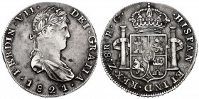 Ferdinand VII (1808-1833). 8 reales. 1821. Zacatecas. RG. (Cal-1465). Ag. 26,91 g. Choice VF. Est...150,00. 


SPANISH DESCRIPTION: Fernando VII (1...
