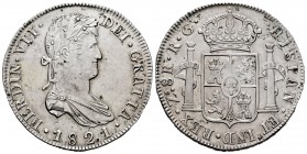 Ferdinand VII (1808-1833). 8 reales. 1821. Zacatecas. RG. (Cal-1472). Ag. 27,29 g. Choice VF. Est...150,00. 


SPANISH DESCRIPTION: Fernando VII (1...