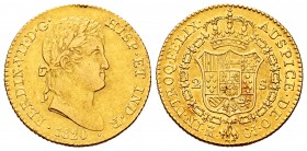 Ferdinand VII (1808-1833). 2 escudos. 1820. Madrid. GJ. (Cal-1628). Au. 6,75 g. Choice VF. Est...300,00. 


SPANISH DESCRIPTION: Fernando VII (1808...