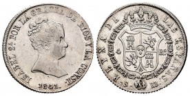 Elizabeth II (1833-1868). 4 reales. 1841. Sevilla. RD. (Cal-479). Ag. 5,98 g. Original luster. Scarce, even more in this grade. XF. Est...160,00. 

...