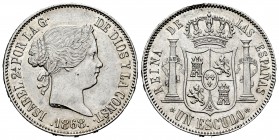 Elizabeth II (1833-1868). 1 escudo. 1868*18-68. Madrid. (Cal-567). Ag. 12,93 g. Almost XF. Est...80,00. 


SPANISH DESCRIPTION: Isabel II (1833-186...