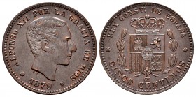 Alfonso XII (1874-1885). 5 céntimos. 1879. Barcelona. OM. (Cal-6). Ae. 5,12 g. Almost XF. Est...100,00. 


SPANISH DESCRIPTION: Centenario de la Pe...