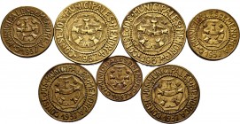 Civil War (1936-1939). Lot of 7 coins. Menorca 1937, different values. Ae. A EXAMINAR. Almost VF/Choice VF. Est...110,00. 


SPANISH DESCRIPTION: G...