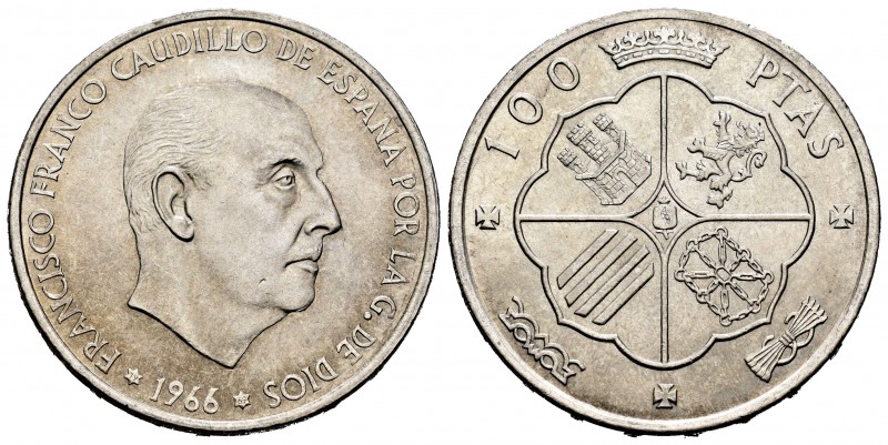 Estado Español (1936-1975). 100 pesetas. 1966*19-69. Madrid. (Cal-149). Ag. 19,1...