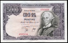 5000 pesetas. 1976. (Ed 2017-475). 6 de febrero, Carlos III. Sin serie. Doblez central. XF. Est...60,00. 


SPANISH DESCRIPTION: 5000 pesetas. 1976...