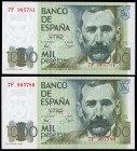 1.000 pesetas. 1979. Madrid. (Ed 2017-477a). October 23, Benito Pérez Galdós. Serie 7F. Correlative pair. UNC. Est...25,00. 


SPANISH DESCRIPTION:...