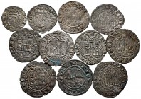 Lot of 11 coins from the Kingdom of Castile and Leon. Mainly white coins of Enrique III from different mints: Burgos, Seville and Toledo, with variant...