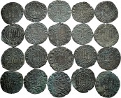 Lot of 20 coins of Henry III (1390-1406). White coins from Burgos, Cuenca, Seville and Toledo. Ve. TO EXAMINE. Almost F/Almost VF. Est...200,00. 

...