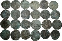 Lot of 24 coins of Enrique III (1390-1406). Blancas from Burgos, Seville and Toledo. Ve. TO EXAMINE. Almost F/Choice F. Est...175,00. 


SPANISH DE...