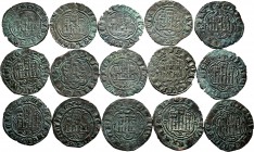 Lot of 15 coins of Enrique III (1390-1406). Blancas from Burgos, Seville and Toledo. Ve. TO EXAMINE. Almost F/Almost VF. Est...150,00. 


SPANISH D...