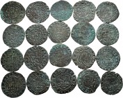Lot of 20 coins of Enrique III (1390-1406). Blancas from Burgos, Cuenca, Seville and Toledo. Ve. TO EXAMINE. Almost F/Almost VF. Est...200,00. 


S...
