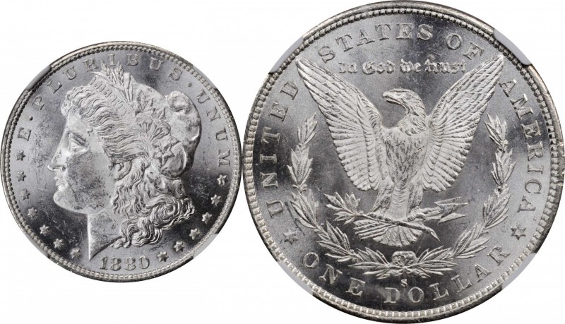Morgan Silver Dollar

Lot of (3) 1880-S Morgan Silver Dollars. VAM-12. Hit Lis...