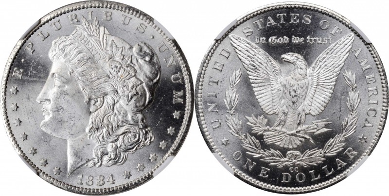 Morgan Silver Dollar

1884-CC Morgan Silver Dollar. VAM-2. Repunched Date, 18/...