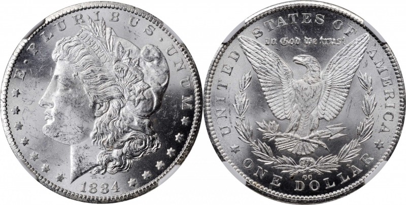 Morgan Silver Dollar

1884-CC Morgan Silver Dollar. VAM-2. Repunched Date, 18/...