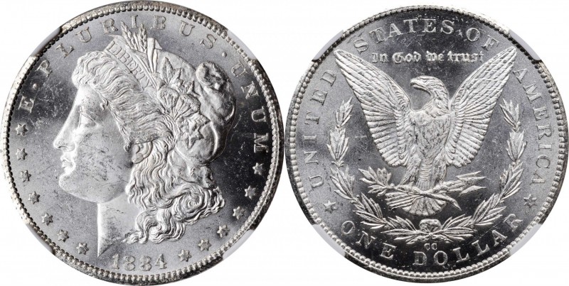 Morgan Silver Dollar

1884-CC Morgan Silver Dollar. VAM-2. Repunched Date, 18/...