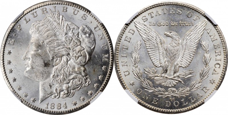 Morgan Silver Dollar

1884-CC Morgan Silver Dollar. VAM-2. Repunched Date, 18/...