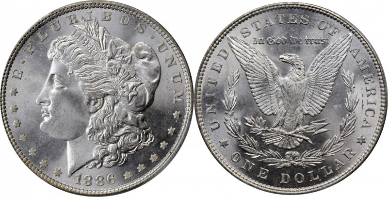 Morgan Silver Dollar

1886 Morgan Silver Dollar. VAM-1C. Hot 50 Variety. 3+2 C...