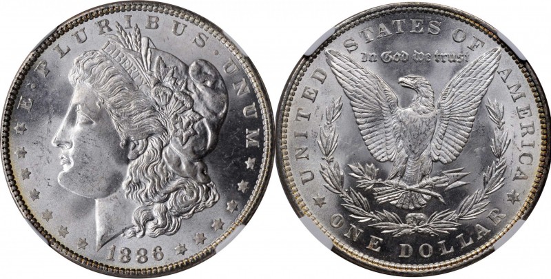 Morgan Silver Dollar

1886 Morgan Silver Dollar. VAM-1C. Hot 50 Variety. 3+2 C...