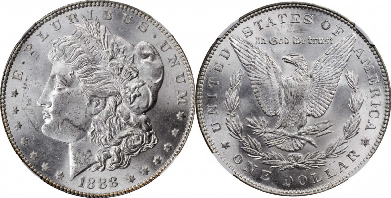 Morgan Silver Dollar

Lot of (3) 1888 Morgan Silver Dollars. VAM-12A. Hot 50 V...