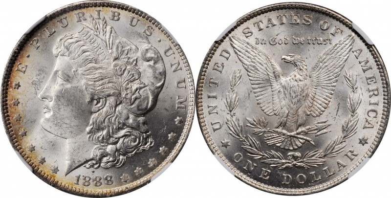 Morgan Silver Dollar

Lot of (2) 1888 Morgan Silver Dollars. VAM-18. Hot 50 Va...