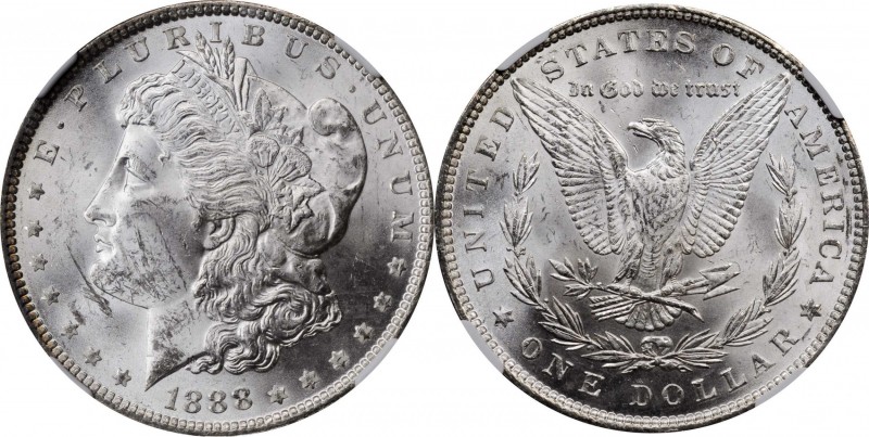 Morgan Silver Dollar

Lot of (2) 1888 Morgan Silver Dollars. VAM-18. Hot 50 Va...