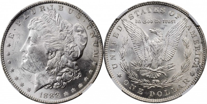 Morgan Silver Dollar

Lot of (2) 1888 Morgan Silver Dollars. VAM-18. Hot 50 Va...
