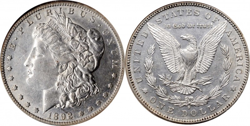 Morgan Silver Dollar

1892/1892-S Morgan Silver Dollar. VAM-2. Top 100 Variety...
