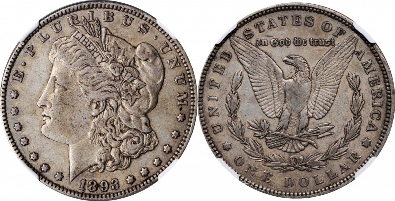Morgan Silver Dollar

1893 Morgan Silver Dollar. VAM-4. Top 100 Variety. Doubl...