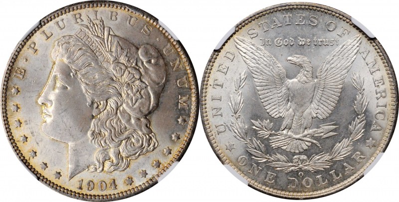 Morgan Silver Dollar

1904-O Morgan Silver Dollar. VAM-4B. Hit List 40. Fishho...