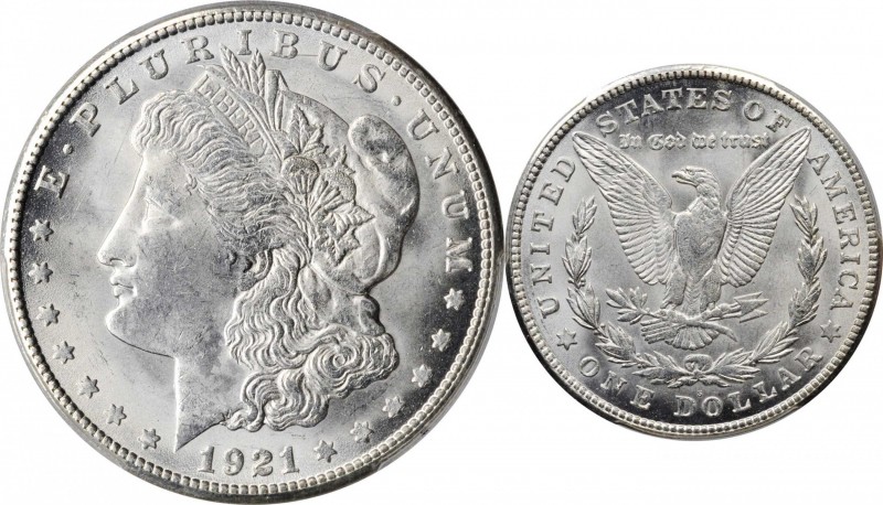 Morgan Silver Dollar

1921-S Morgan Silver Dollar. VAM-6A(1A). Hit List. BU Sc...