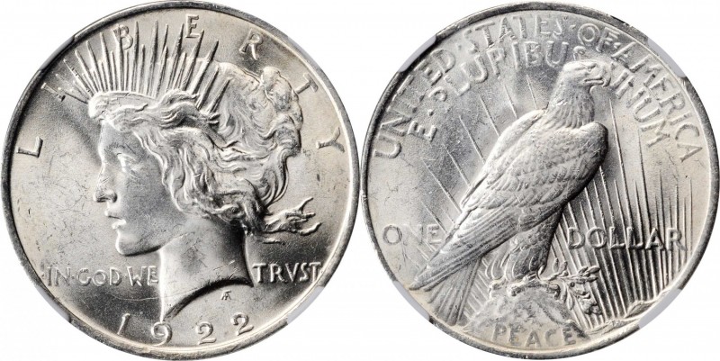 Peace Silver Dollar

Lot of (2) 1922 Peace Silver Dollars. VAM-7A. Top 50 Vari...