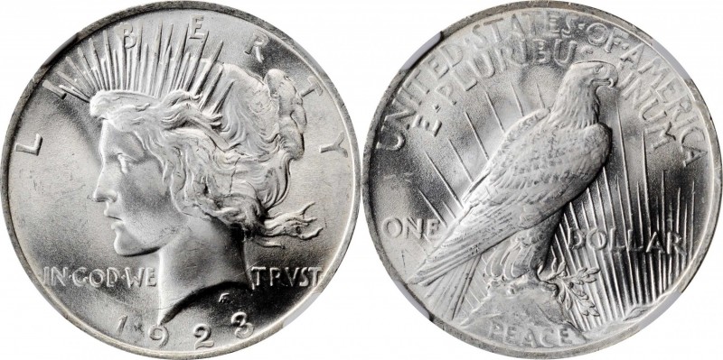 Peace Silver Dollar

1923 Peace Silver Dollar. VAM-1V. Top 50 Variety. Extra H...