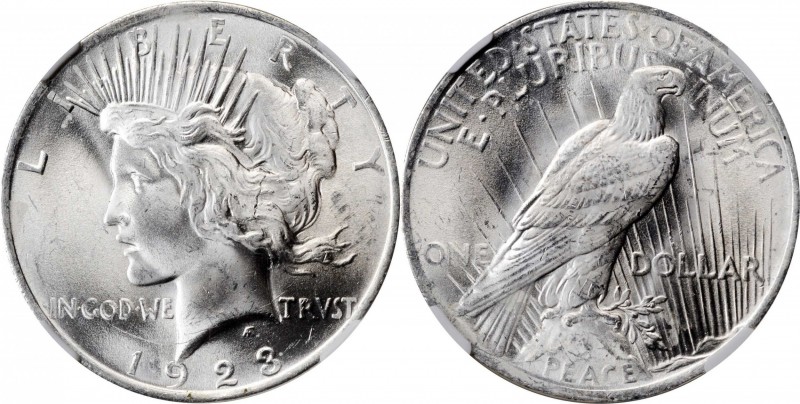 Peace Silver Dollar

1923 Peace Silver Dollar. VAM-1V. Top 50 Variety. Extra H...