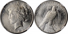 Peace Silver Dollar

1925-S Peace Silver Dollar. VAM-2. Top 50 Variety. Doubled Die Reverse, Doubled Leaves. MS-62 (NGC).

PCGS# 133771. NGC ID: 2...