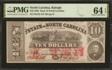 North Carolina

Raleigh, North Carolina. State of North Carolina. 1863. $10. PMG Choice Uncirculated 64 EPQ.

A nearly Gem offering of this North ...
