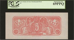 Confederate Currency

Lot of (5) Confederate Currency. CSA Straker & Sons Chemicograph Backs. $5, $10, $$20, $100 & $500. PCGS Currency Superb Gem N...