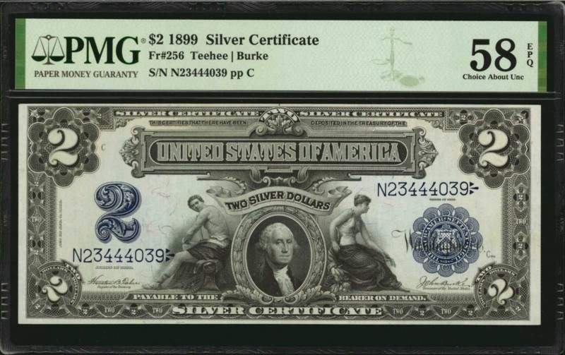 Silver Certificates

Fr. 256. 1899 $2 Silver Certificate. PMG Choice About Unc...