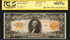 Gold Certificates

Fr. 1187. 1922 $20 Gold Certificate. PCGS Currency About New 50 PPQ.

This 1922 $20 Gold Certificate has been encapsulated in a...