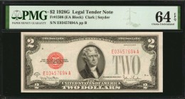 Legal Tender Notes

Fr. 1508. 1928G $2 Legal Tender Note. PMG Choice Uncirculated 64 EPQ.

A nearly Gem example of this 1928G $2, which offers dar...
